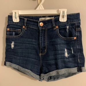 Dark blue Jean shorts from garage